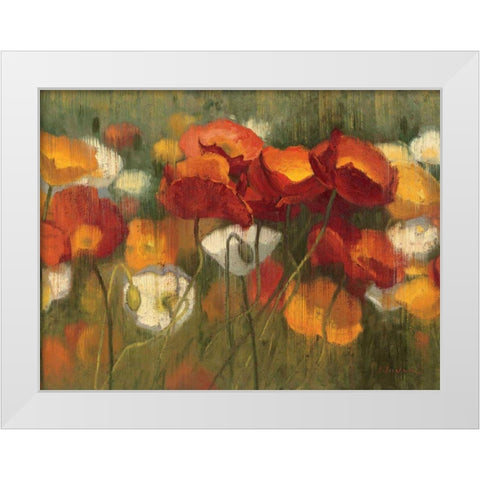 The Power of Red II White Modern Wood Framed Art Print by Novak, Shirley