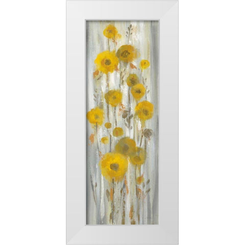 Roadside Flowers I Crop White Modern Wood Framed Art Print by Vassileva, Silvia