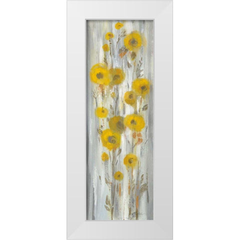 Roadside Flowers II White Modern Wood Framed Art Print by Vassileva, Silvia