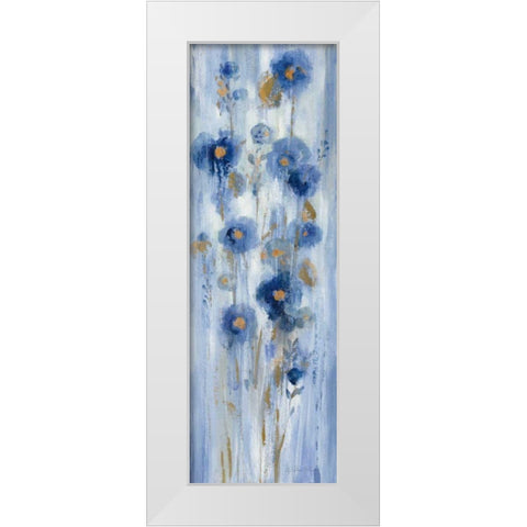 Seaside Flowers I White Modern Wood Framed Art Print by Vassileva, Silvia