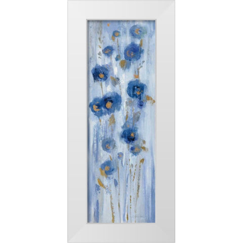 Seaside Flowers II White Modern Wood Framed Art Print by Vassileva, Silvia