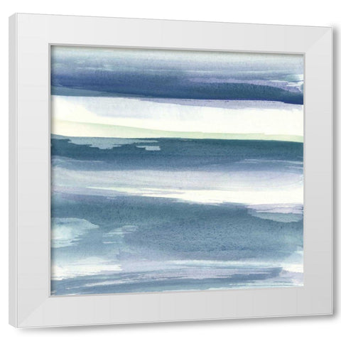 Mint Dawn I White Modern Wood Framed Art Print by Paschke, Chris