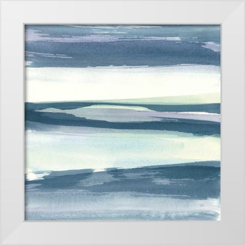 Mint Dawn II White Modern Wood Framed Art Print by Paschke, Chris