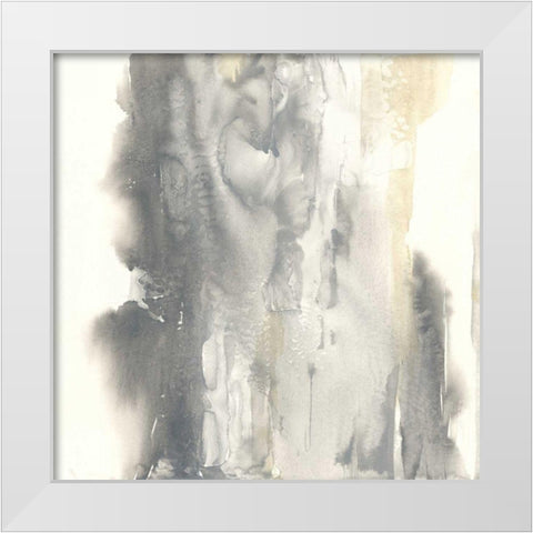 Pale Taupe I White Modern Wood Framed Art Print by Paschke, Chris