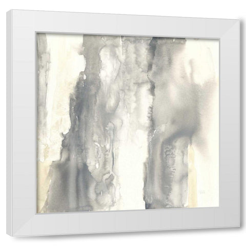 Pale Taupe II White Modern Wood Framed Art Print by Paschke, Chris