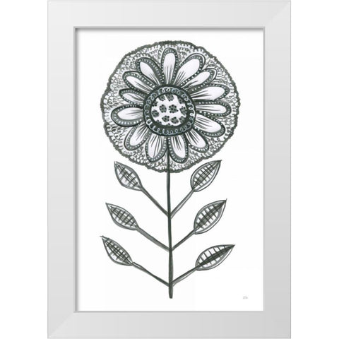 Bloom Town IV White Modern Wood Framed Art Print by Averinos, Melissa