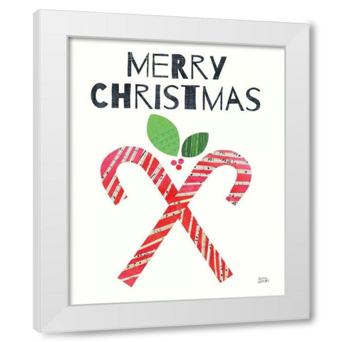 Mod Christmas I White Modern Wood Framed Art Print by Averinos, Melissa