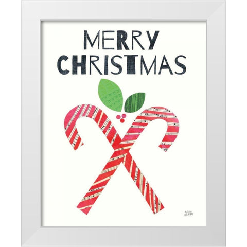Mod Christmas I White Modern Wood Framed Art Print by Averinos, Melissa