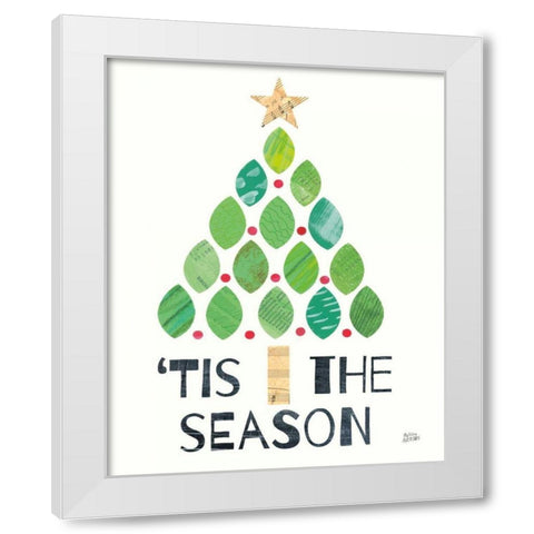 Mod Christmas II White Modern Wood Framed Art Print by Averinos, Melissa