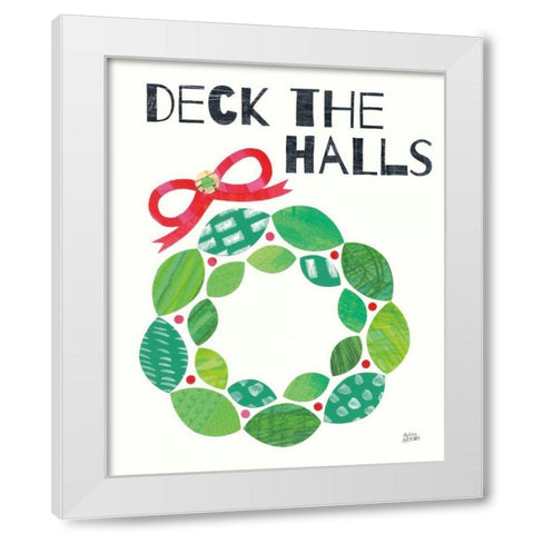 Mod Christmas III White Modern Wood Framed Art Print by Averinos, Melissa
