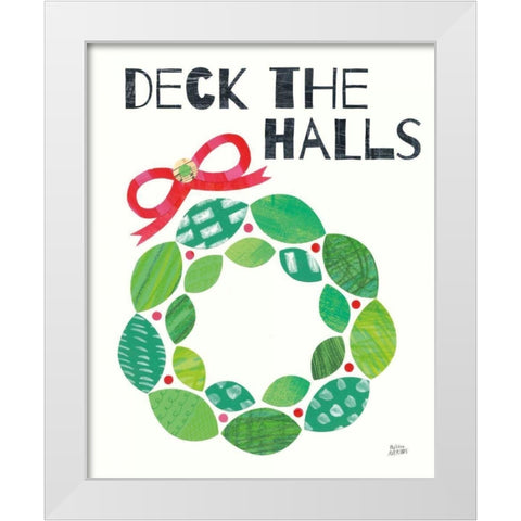 Mod Christmas III White Modern Wood Framed Art Print by Averinos, Melissa