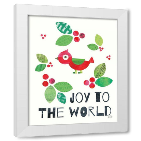 Mod Christmas IV White Modern Wood Framed Art Print by Averinos, Melissa