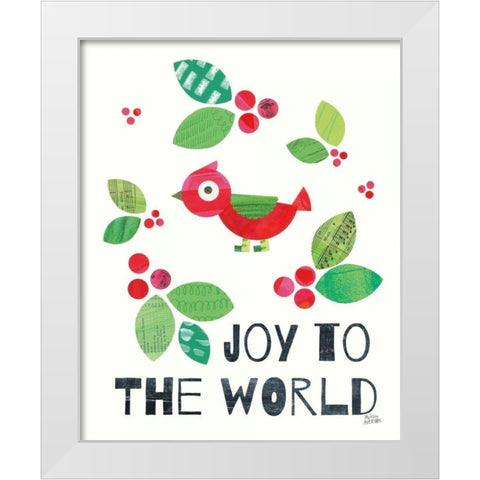 Mod Christmas IV White Modern Wood Framed Art Print by Averinos, Melissa