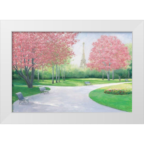 Parisian Spring v2 Crop White Modern Wood Framed Art Print by Wiens, James