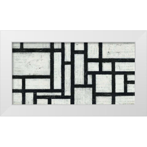 Labyrinth White Modern Wood Framed Art Print by Hershey, Moira