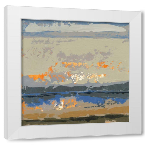 Evening Killala Bay White Modern Wood Framed Art Print by Dowling, Grainne