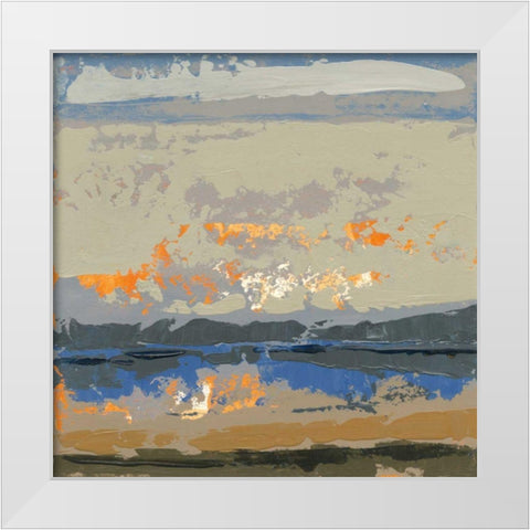 Evening Killala Bay White Modern Wood Framed Art Print by Dowling, Grainne