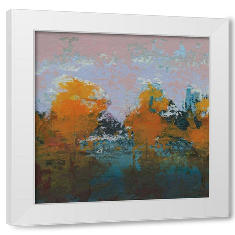 Blackrath White Modern Wood Framed Art Print by Dowling, Grainne