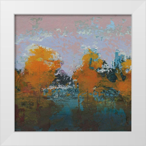 Blackrath White Modern Wood Framed Art Print by Dowling, Grainne