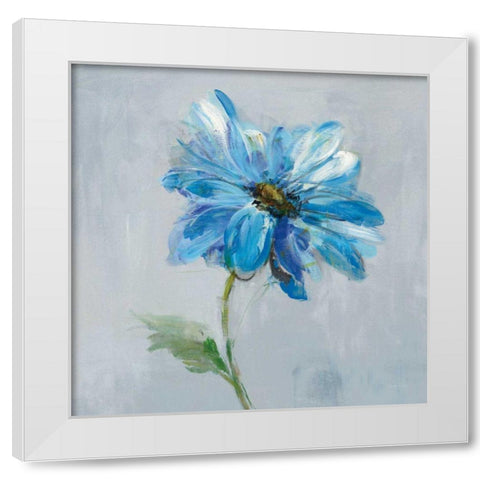 Floral Bloom I v2 White Modern Wood Framed Art Print by Nai, Danhui