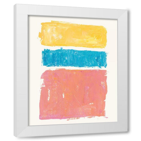 Vacation II White Modern Wood Framed Art Print by Adams, Sarah