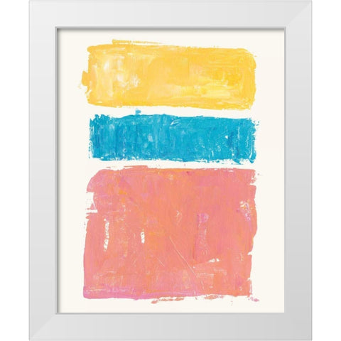 Vacation II White Modern Wood Framed Art Print by Adams, Sarah