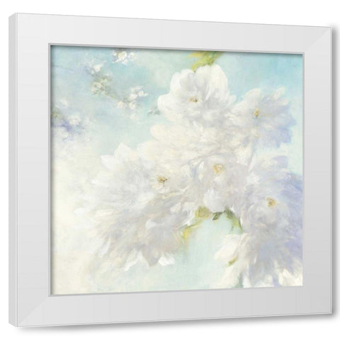 Pear Blossoms Bright White Modern Wood Framed Art Print by Purinton, Julia