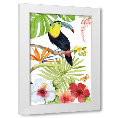 Treasures of the Tropics I White Modern Wood Framed Art Print by McKenna, Kathleen Parr
