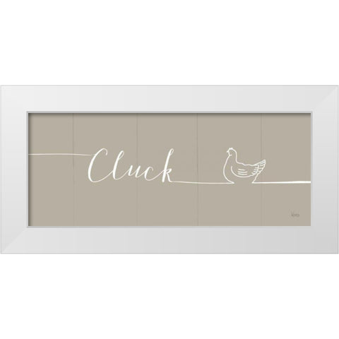 Underlined Farm IV Greige White Modern Wood Framed Art Print by Charron, Veronique