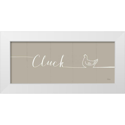 Underlined Farm IV Greige White Modern Wood Framed Art Print by Charron, Veronique