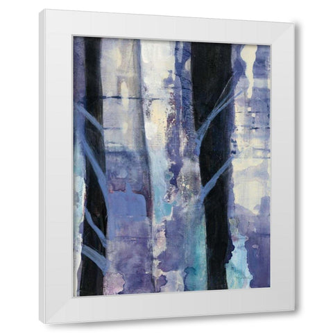 Deep Woods I White Modern Wood Framed Art Print by Hristova, Albena
