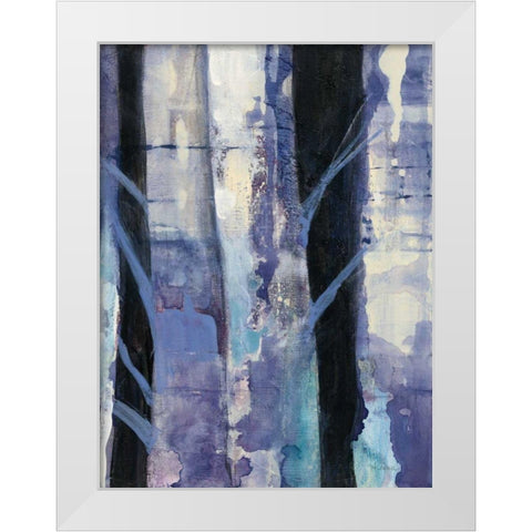 Deep Woods I White Modern Wood Framed Art Print by Hristova, Albena