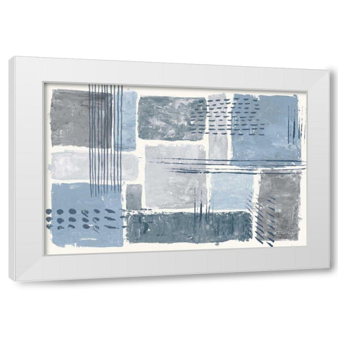 Between the Lines I White Modern Wood Framed Art Print by Adams, Sarah