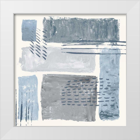 Between the Lines II White Modern Wood Framed Art Print by Adams, Sarah