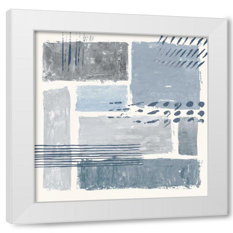 Between the Lines III White Modern Wood Framed Art Print by Adams, Sarah