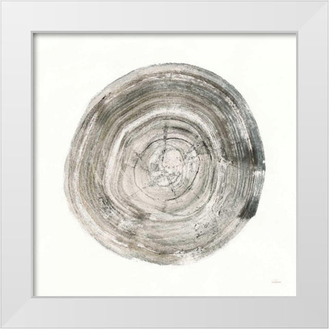 Counting the Years II White Modern Wood Framed Art Print by Hristova, Albena