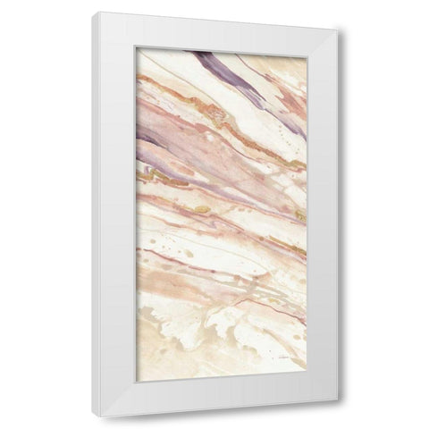 Copper Dreams II White Modern Wood Framed Art Print by Hristova, Albena