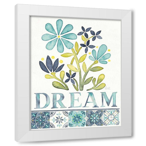 Garden Getaway Inspiration I White Modern Wood Framed Art Print by Marshall, Laura