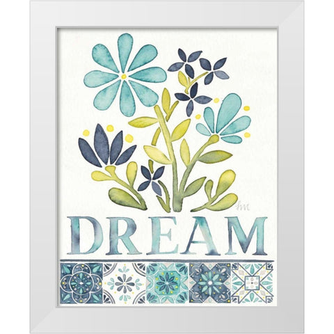 Garden Getaway Inspiration I White Modern Wood Framed Art Print by Marshall, Laura