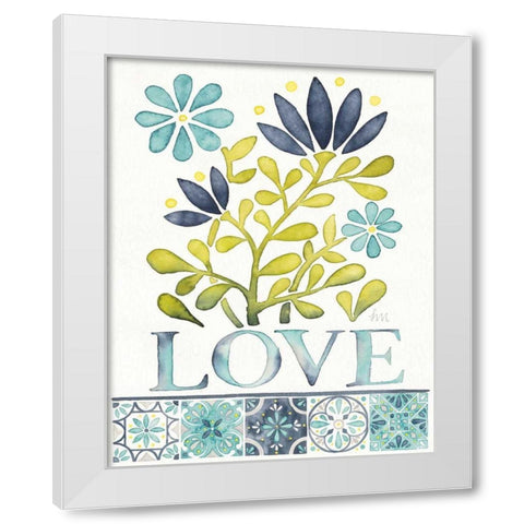 Garden Getaway Inspiration III White Modern Wood Framed Art Print by Marshall, Laura