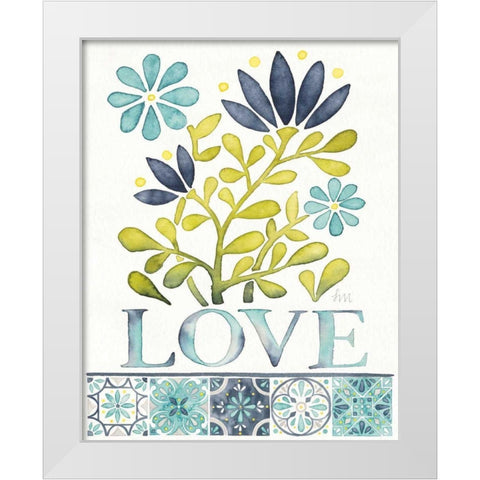 Garden Getaway Inspiration III White Modern Wood Framed Art Print by Marshall, Laura