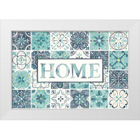 Garden Getaway Home White Modern Wood Framed Art Print by Marshall, Laura