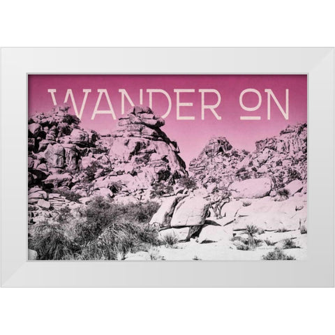Ombre Adventure IV Wander On White Modern Wood Framed Art Print by Urquhart, Elizabeth