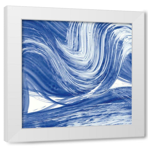 Swirl III White Modern Wood Framed Art Print by Rhue, Piper