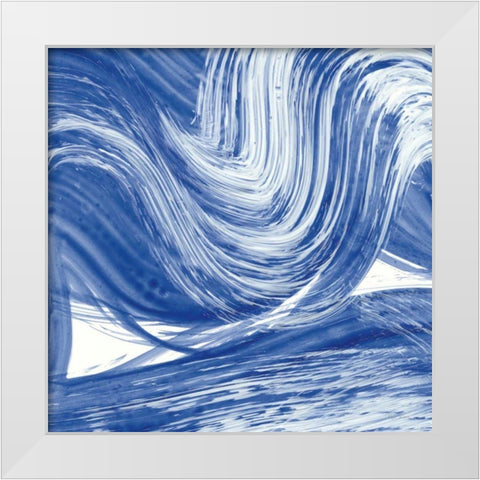 Swirl III White Modern Wood Framed Art Print by Rhue, Piper