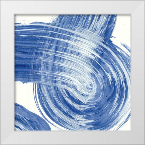 Swirl IV White Modern Wood Framed Art Print by Rhue, Piper
