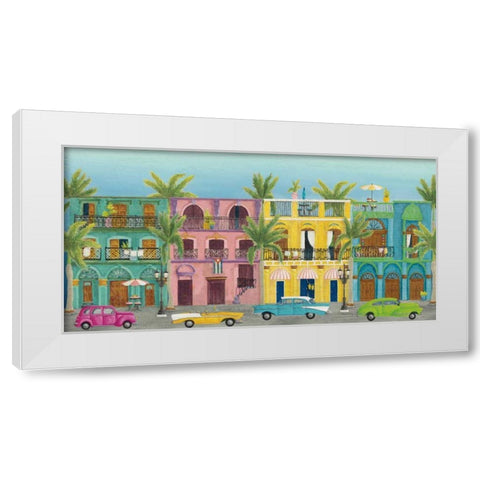 Havana I White Modern Wood Framed Art Print by DeNeige, Elyse