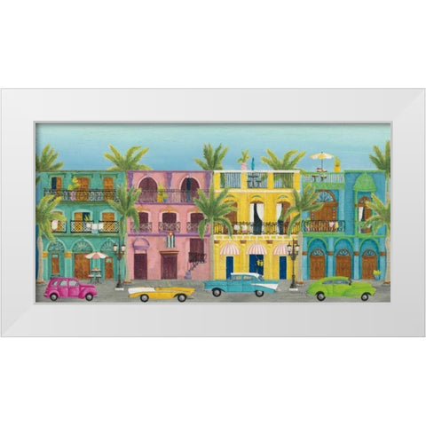 Havana I White Modern Wood Framed Art Print by DeNeige, Elyse