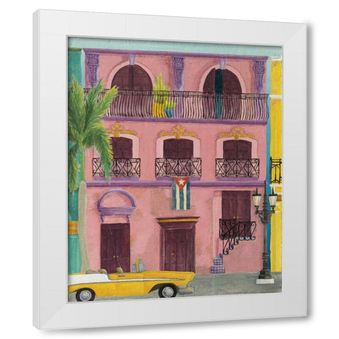 Havana II White Modern Wood Framed Art Print by DeNeige, Elyse