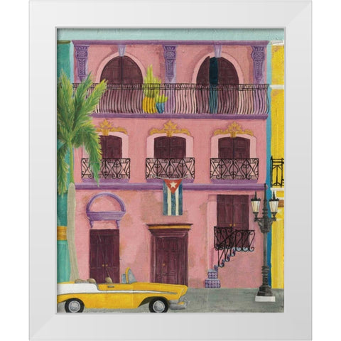Havana II White Modern Wood Framed Art Print by DeNeige, Elyse